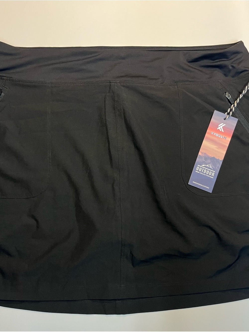 Kyodan Black Active Skort with Pockets